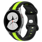 For Samsung Galaxy Watch4 40mm / Black+Green