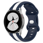 For Samsung Galaxy Watch4 40mm / White+Blue