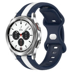 For Samsung  Galaxy Watch 4 Classic 42mm / White+Blue