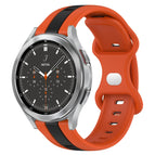 For Samsung  Galaxy Watch 4 Classic 46mm / Orange+Black