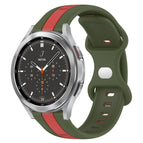 For Samsung  Galaxy Watch 4 Classic 46mm / Red+Army Green