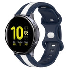 For Samsung Galaxy Watch Active 2 40mm / White+Blue