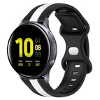 For Samsung Galaxy Watch Active 2 44mm / Black+White