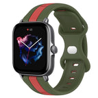 For Amazfit GTS 3 / Red+Army Green