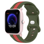 For Amazfit Pop / Red+Army Green