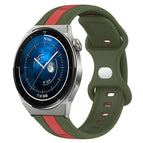 For Huawei Watch GT3 Pro 43mm / Red+Army Green