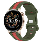 For Huawei Watch GT3 42mm / Red+Army Green