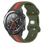 For Huawei Watch 2 / Red+Army Green