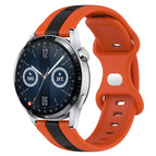 For Huawei Watch GT3 46mm / Orange+Black
