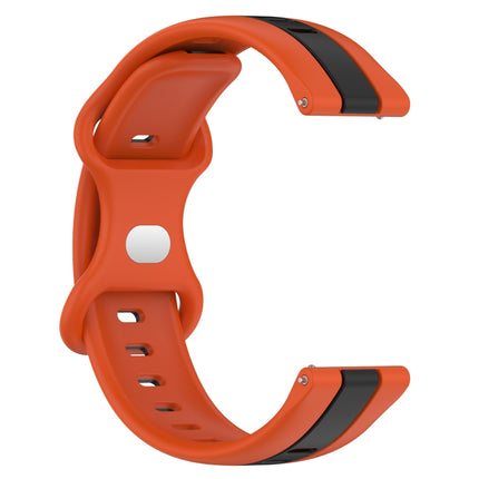 20mm Butterfly Buckle Two-Color Silicone Watch Band, For Huawei Watch GT3 46mm, For Huawei Watch 3 Pro New