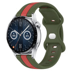 For Huawei Watch GT3 46mm / Red+Army Green