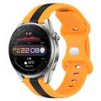 For Huawei Watch 3 Pro New / Black+Yellow