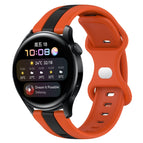 For Huawei Watch 3 / Orange+Black