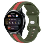 For Huawei Watch 3 / Red+Army Green
