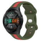 For Huawei Watch GT 2E / Red+Army Green