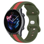 For Amazfit GTR 3 Pro / Red+Army Green