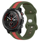 For Amazfit 3 / Red+Army Green