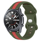For Samsung Galaxy Watch3 45mm / Red+Army Green