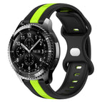 For Samsung Gear S3 Frontier / Black+Green