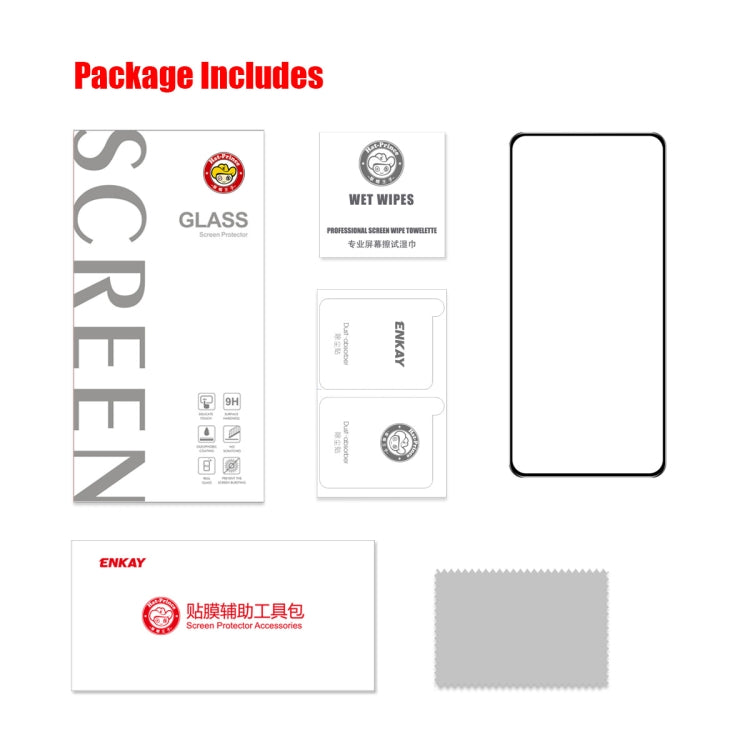 For Samsung Galaxy A54 5G ENKAY Hat-Prince Full Glue 0.26mm 9H 2.5D Tempered Glass Full Film, For Samsung Galaxy A54 5G(1pcs), For Samsung Galaxy A54 5G(2pcs), For Samsung Galaxy A54 5G(5pcs), For Samsung Galaxy A54 5G(10pcs)