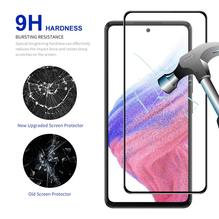 For Samsung Galaxy A54 5G ENKAY Hat-Prince Full Glue 0.26mm 9H 2.5D Tempered Glass Full Film, For Samsung Galaxy A54 5G(1pcs), For Samsung Galaxy A54 5G(2pcs), For Samsung Galaxy A54 5G(5pcs), For Samsung Galaxy A54 5G(10pcs)