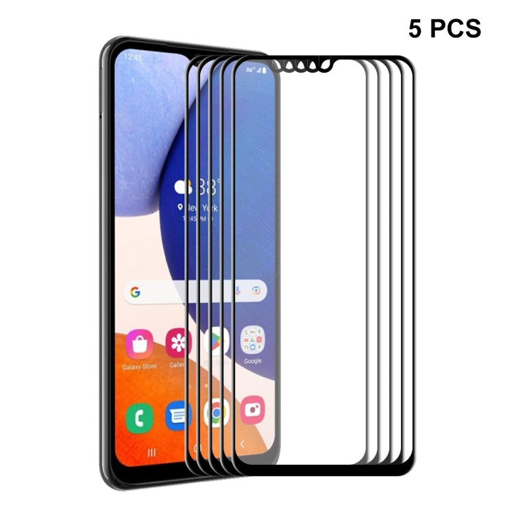 For Samsung Galaxy A14 5G ENKAY Hat-Prince 6D Full Glue Tempered Glass Full Film, For Samsung Galaxy A14 5G(1pc), For Samsung Galaxy A14 5G(2pcs), For Samsung Galaxy A14 5G(5pcs)