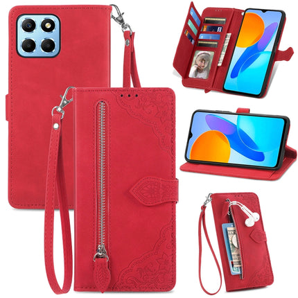 Embossed Flower Shockproof Leather Phone Case, For Honor X8 5G, For OPPO A17, For OPPO Reno8, For Xiaomi Poco M5