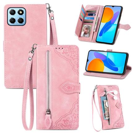 Embossed Flower Shockproof Leather Phone Case, For Honor X8 5G, For OPPO A17, For OPPO Reno8, For Xiaomi Poco M5