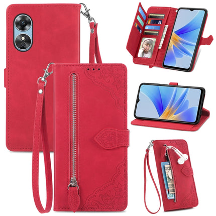 Embossed Flower Shockproof Leather Phone Case, For Honor X8 5G, For OPPO A17, For OPPO Reno8, For Xiaomi Poco M5