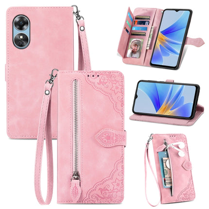 Embossed Flower Shockproof Leather Phone Case, For Honor X8 5G, For OPPO A17, For OPPO Reno8, For Xiaomi Poco M5