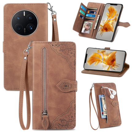 Embossed Flower Shockproof Leather Phone Case, For vivo iQOO 10, For vivo T2X 5G, For ZTE Blade A72 4G, For Huawei Mate 50 Pro
