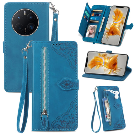 Embossed Flower Shockproof Leather Phone Case, For vivo iQOO 10, For vivo T2X 5G, For ZTE Blade A72 4G, For Huawei Mate 50 Pro