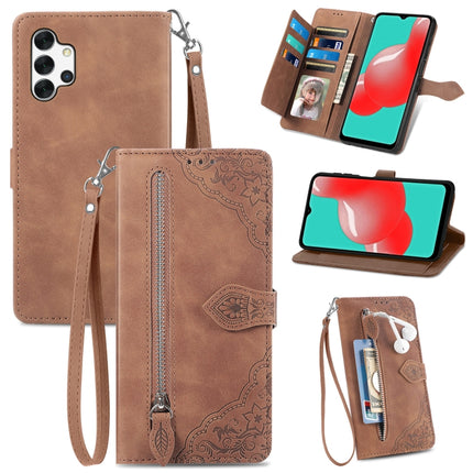 Embossed Flower Shockproof Leather Phone Case, For  Samsung Galaxy A32 5G, For Xiaomi Redmi K50 Ultra