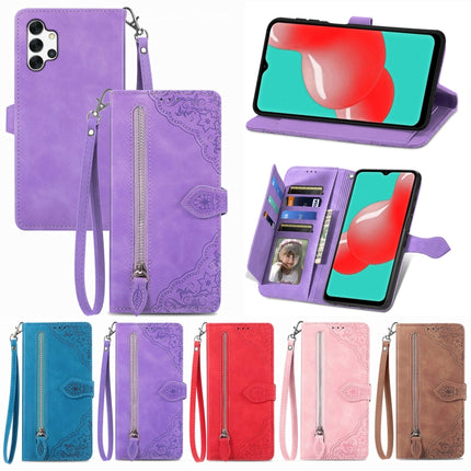 Embossed Flower Shockproof Leather Phone Case, For  Samsung Galaxy A32 5G, For Xiaomi Redmi K50 Ultra