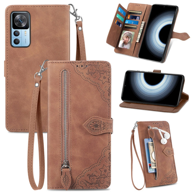 Embossed Flower Shockproof Leather Phone Case, For  Samsung Galaxy A32 5G, For Xiaomi Redmi K50 Ultra