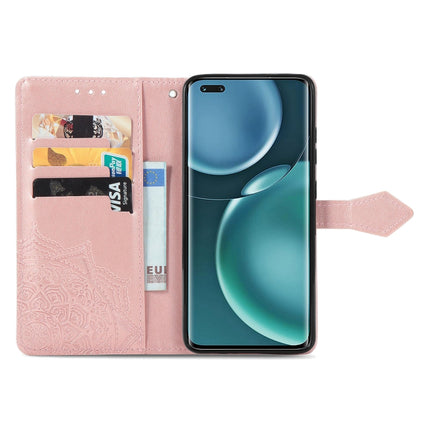 Mandala Flower Embossed Leather Phone Case, For Honor Magic 4 Pro, For Honor X8 5G, For Honor X30 / Magic 4 Lite 5G, For Infinix Note 11