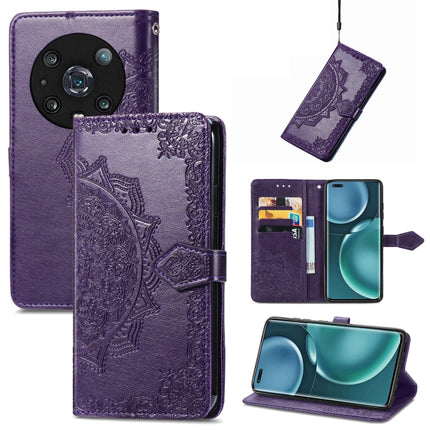 Mandala Flower Embossed Leather Phone Case, For Honor Magic 4 Pro, For Honor X8 5G, For Honor X30 / Magic 4 Lite 5G, For Infinix Note 11