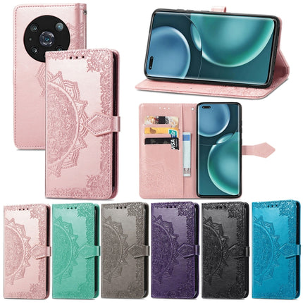 Mandala Flower Embossed Leather Phone Case, For Honor Magic 4 Pro, For Honor X8 5G, For Honor X30 / Magic 4 Lite 5G, For Infinix Note 11