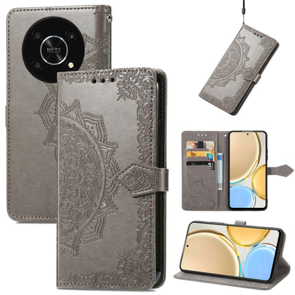 Mandala Flower Embossed Leather Phone Case, For Honor Magic 4 Pro, For Honor X8 5G, For Honor X30 / Magic 4 Lite 5G, For Infinix Note 11