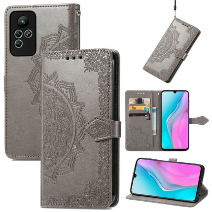 Mandala Flower Embossed Leather Phone Case, For Honor Magic 4 Pro, For Honor X8 5G, For Honor X30 / Magic 4 Lite 5G, For Infinix Note 11