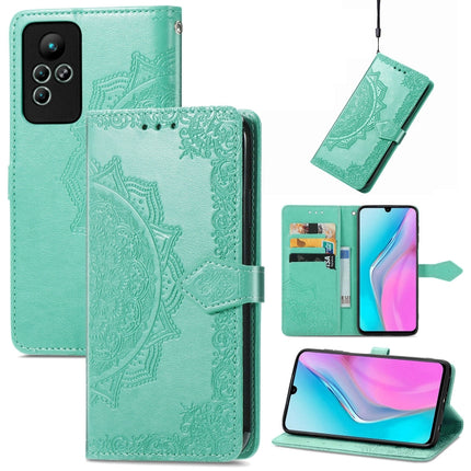Mandala Flower Embossed Leather Phone Case, For Honor Magic 4 Pro, For Honor X8 5G, For Honor X30 / Magic 4 Lite 5G, For Infinix Note 11
