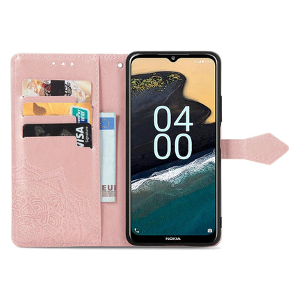 Mandala Flower Embossed Leather Phone Case, For Nokia X30, For OPPO A76 4G, For Realme 10 4G, For Realme V23