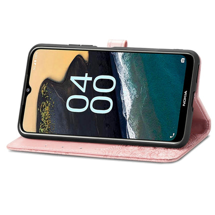 Mandala Flower Embossed Leather Phone Case, For Nokia X30, For OPPO A76 4G, For Realme 10 4G, For Realme V23