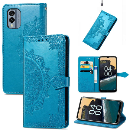 Mandala Flower Embossed Leather Phone Case, For Nokia X30, For OPPO A76 4G, For Realme 10 4G, For Realme V23