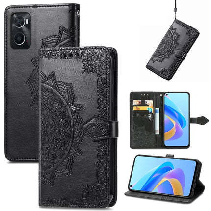 Mandala Flower Embossed Leather Phone Case, For Nokia X30, For OPPO A76 4G, For Realme 10 4G, For Realme V23