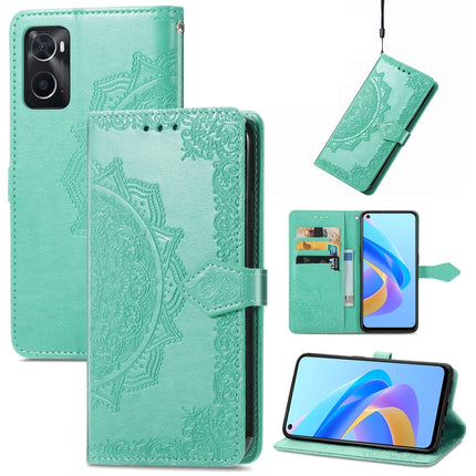 Mandala Flower Embossed Leather Phone Case, For Nokia X30, For OPPO A76 4G, For Realme 10 4G, For Realme V23