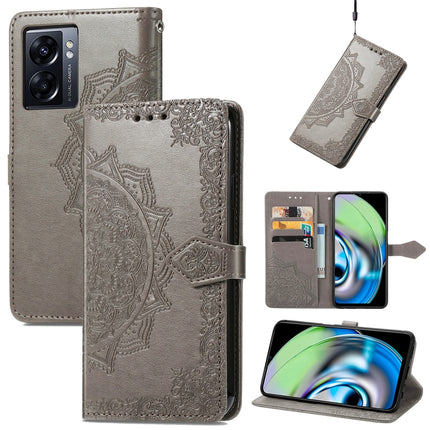 Mandala Flower Embossed Leather Phone Case, For Nokia X30, For OPPO A76 4G, For Realme 10 4G, For Realme V23