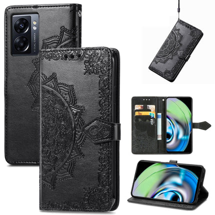 Mandala Flower Embossed Leather Phone Case, For Nokia X30, For OPPO A76 4G, For Realme 10 4G, For Realme V23