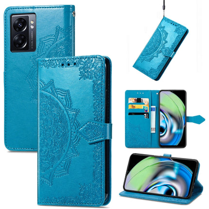 Mandala Flower Embossed Leather Phone Case, For Nokia X30, For OPPO A76 4G, For Realme 10 4G, For Realme V23