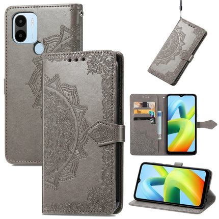 Mandala Flower Embossed Leather Phone Case, For ZTE Blade V40S, For ZTE Blade V40 Pro, For Xiaomi Redmi A1+, For Huawei Mate 50 Pro